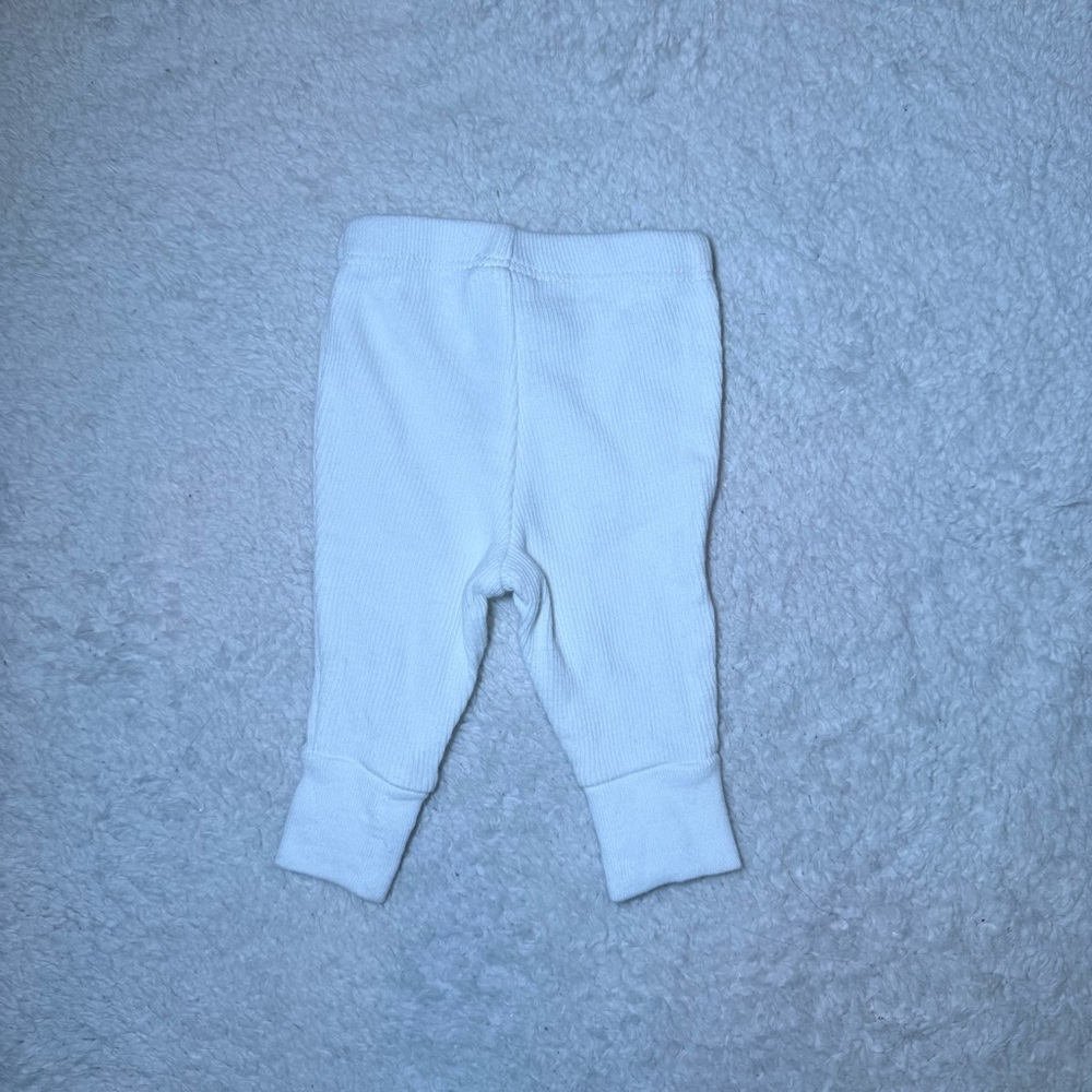 Carter's White Ribbed Baby Button-Up Set - Picture 7 of 8